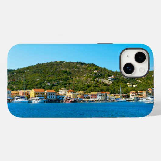 De haven van Antipaxos Case-Mate iPhone Case (Achterkant (horizontaal))
