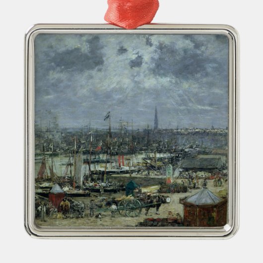 De haven van Bordeaux, 1874 Metalen Ornament (Voorkant)