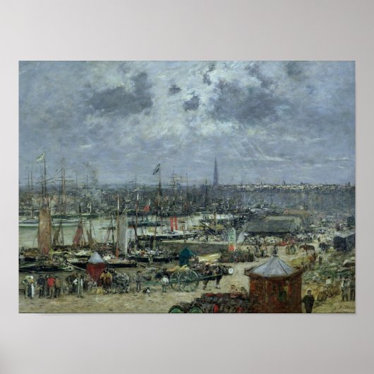 De haven van Bordeaux, 1874 Poster (Voorkant)