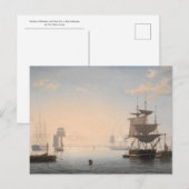 De haven van Boston met de stad in de verte Briefkaart (Voorkant / Achterkant)