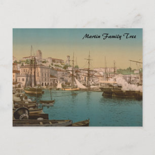 De haven van Cannes, Frankrijk Briefkaart