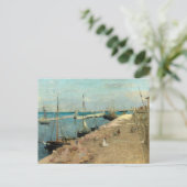 De haven van Cherbourg | Berthe Morisot Briefkaart (Staand voorkant)