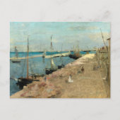 De haven van Cherbourg | Berthe Morisot Briefkaart (Voorkant)