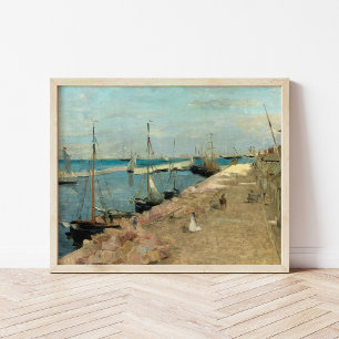 De haven van Cherbourg Berthe Morisot Poster