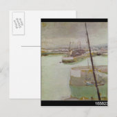 De haven van Honfleur, 1919 Briefkaart (Voorkant / Achterkant)