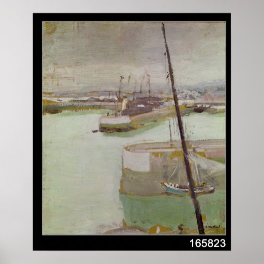 De haven van Honfleur, 1919 Poster (Voorkant)