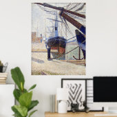 De haven van Honfleur Poster (Thuiskantoor)