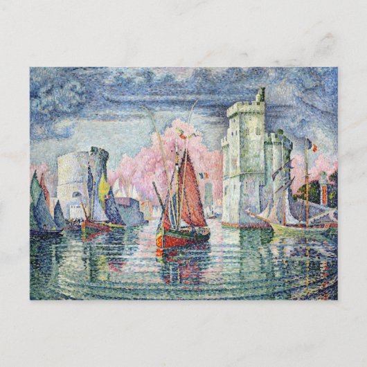 De haven van La Rochelle, 1921 Briefkaart (Voorkant)