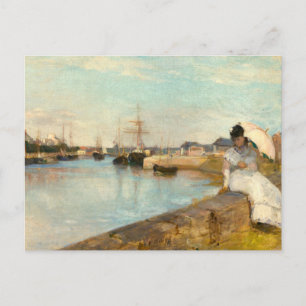 De haven van Lorient door Berthe Morisot Briefkaart