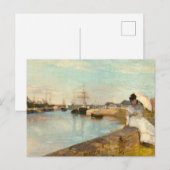 De haven van Lorient door Berthe Morisot Briefkaart (Voorkant / Achterkant)