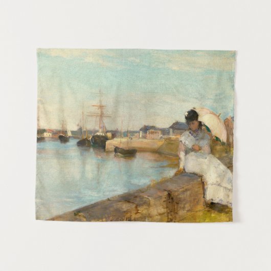 De haven van Lorient door Berthe Morisot Wandkleed (Voorkant (horizontaal))