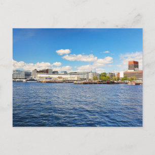 De haven van Oslo, Noorwegen Briefkaart