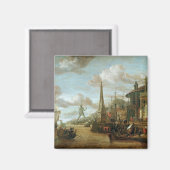 De haven van Rhodes Magneet (Voorkant / Achterkant)