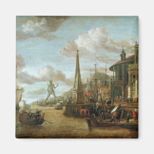 De haven van Rhodes Magneet