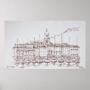 De haven van Saint-Tropez   Frans Riviera, Frankri Poster