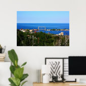 De haven van Skyline Poster (Thuiskantoor)