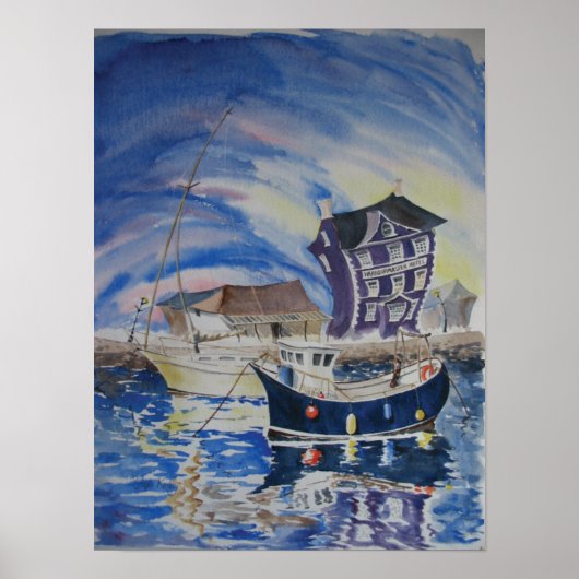 De havenmeester, Aberaeron Poster (Voorkant)