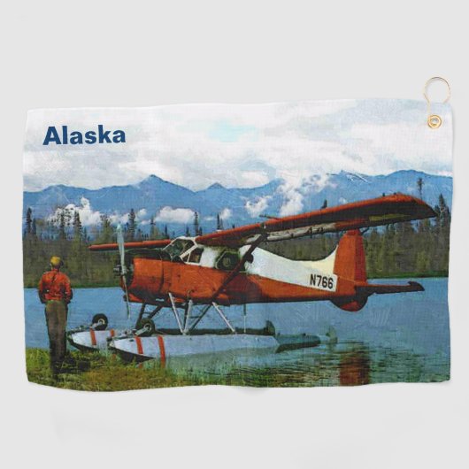 De Havilland Beaver Floatplane - Alaska Golfhanddoek (Horizontaal)