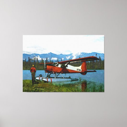 De Havilland Beaver Floatplane Canvas Afdruk (Voorkant)