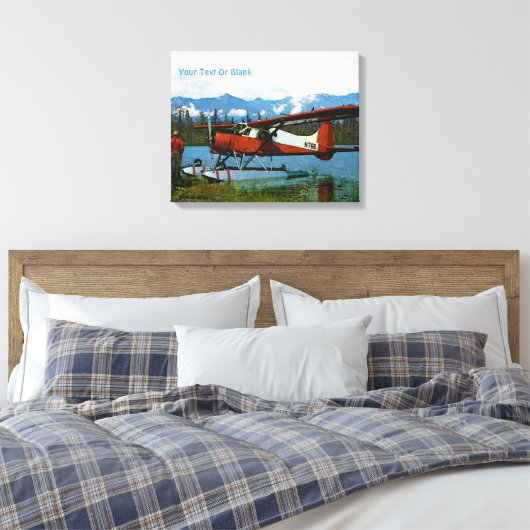 De Havilland Beaver Floatplane Canvas Afdruk (Insitu (Slaapkamer))