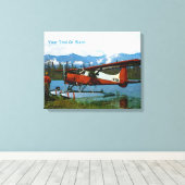 De Havilland Beaver Floatplane Canvas Afdruk (Insitu (Houten vloer))