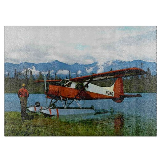 De Havilland Beaver Floatplane Snijplank (Voorkant)