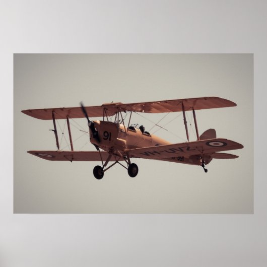 De Havilland Tiger Moth Poster (Voorkant)