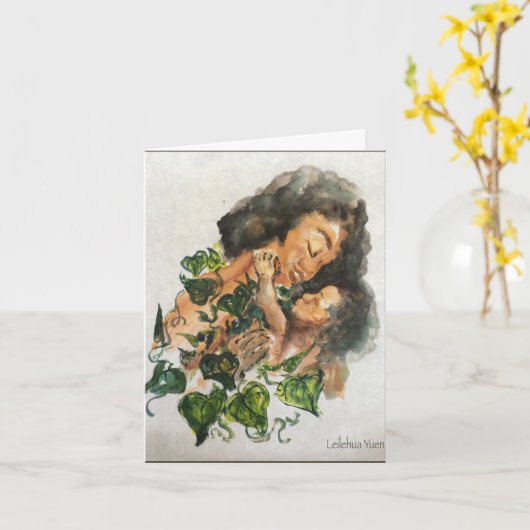 De Hawaiiaanse Kaart van de Moederdag (Gele Bloem)