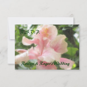 De Hawaiiaanse Tropische Kaarten van de Hibiscus RSVP Kaartje