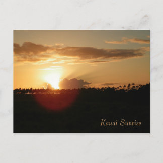 De Hawaiiaanse Zonsopgang van Kauai Briefkaart