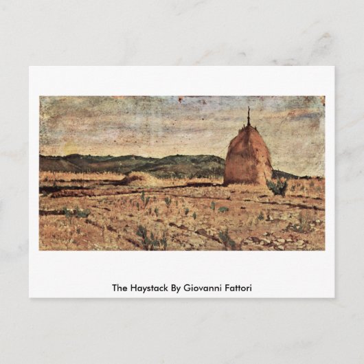 De Haystack van Giovanni Fattori Briefkaart (Voorkant)