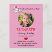 De Heart Fairy© verjaardagsfoto uitnodiging (Voorkant)