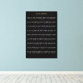 De hedendaagse doe het in ieder geval canvas afdruk (Insitu (Houten vloer))