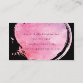 De hedendaagse grafische Waterverf die met Monogra Visitekaartje (Achterkant)