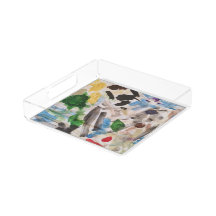 De hedendaagse Kunst Lucite Tray van KeyAesthetics