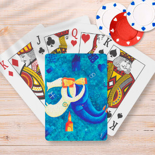 De hedendaagse kunst van het huwelijk pokerkaarten