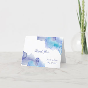 De hedendaagse Waterverf Weddenschap Hartelijk dan Bedankkaart