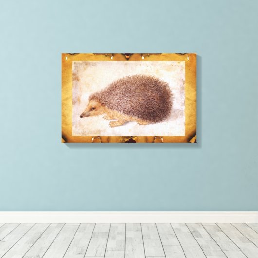 DE HEDGEHOG CANVAS AFDRUK (Insitu (Houten vloer))