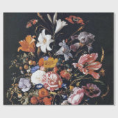 de Heem Floral Vase Painting Cadeaupapier (Vlak)