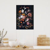 de Heem Floral Vase Painting Poster (Keuken)