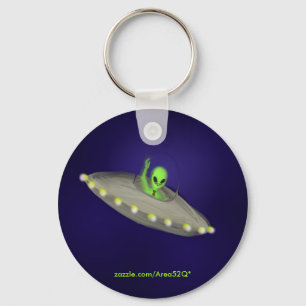 de heer Alien sleutelhanger
