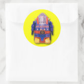 de heer Atomic Robot Stickers (blad van 6) (Tas)