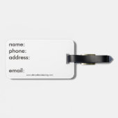 de heer Bagage label (Achterkant horizontaal)