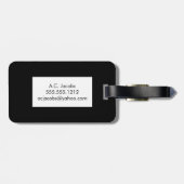 de heer Bagagelabel (Achterkant horizontaal)