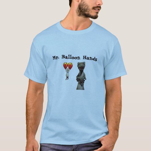 de heer Balloon Hands T-shirt (Voorkant)