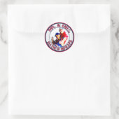 de heer Baseball-Stickers-Envelope Seals-HOWARD Ronde Sticker (Tas)