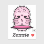 de heer Big Cheekbones & Even Bigger Mouth v1-Stic Sticker (Vel)