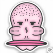 de heer Big Cheekbones & Even Bigger Mouth v1-Stic Sticker (Voorkant)