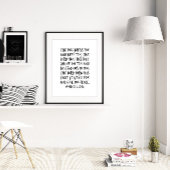 De heer Bless You and Keep you, nummers 6:24-26 Poster