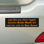 de heer Brain Wash Bumpersticker (Op auto)